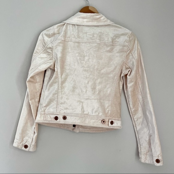 Anthropologie Pilcro & The Letterpress Pink Button Up Velvet Jacket XS - Picture 11 of 14